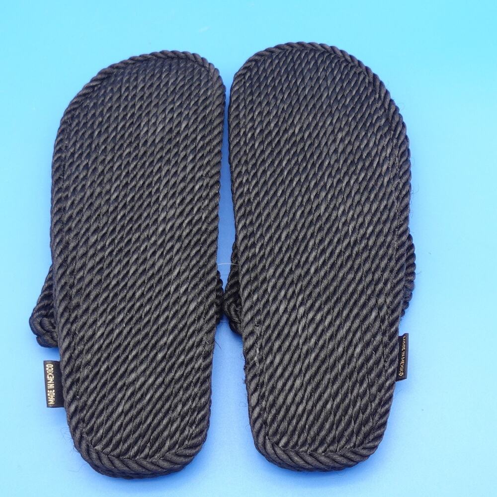 Gurkee’s Tobago Thong Rope Sandals Men’s Size 7.5-8 Black New With Box - Picture 4 of 7